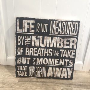 Trendy room decor, Wall sign
